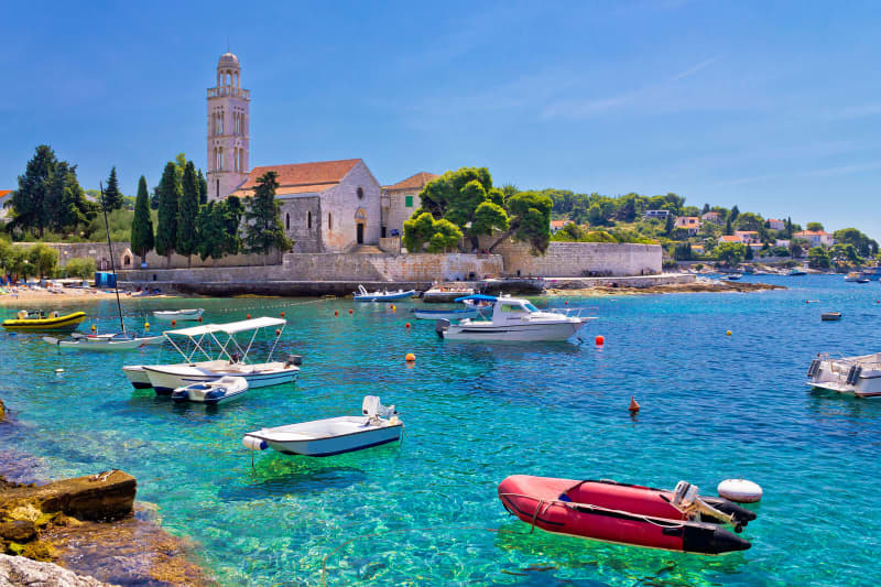 Harbour at Agana, Croatia.