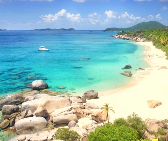 beach in the British Virgin Islands