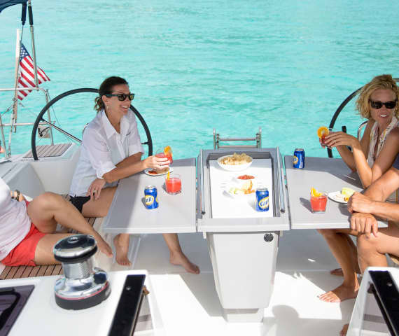 Lunch on Moorings 48.4