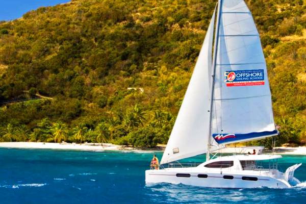 Moorings yacht underway